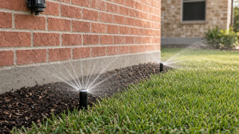 How Close Sprinklers Should Be to Foundations in North Texas